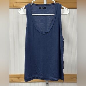 NWT Michael Lauren Demetri VNeck Tank Top Blue Size Medium